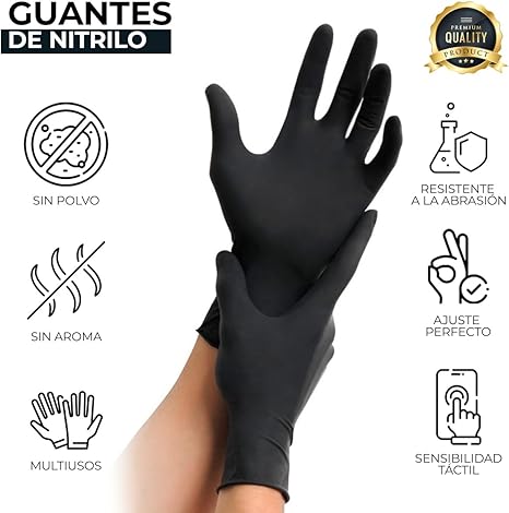 Guantes de Nitrilo (100 Pack)